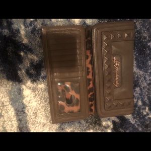 Brown leather B Makowsky wallet